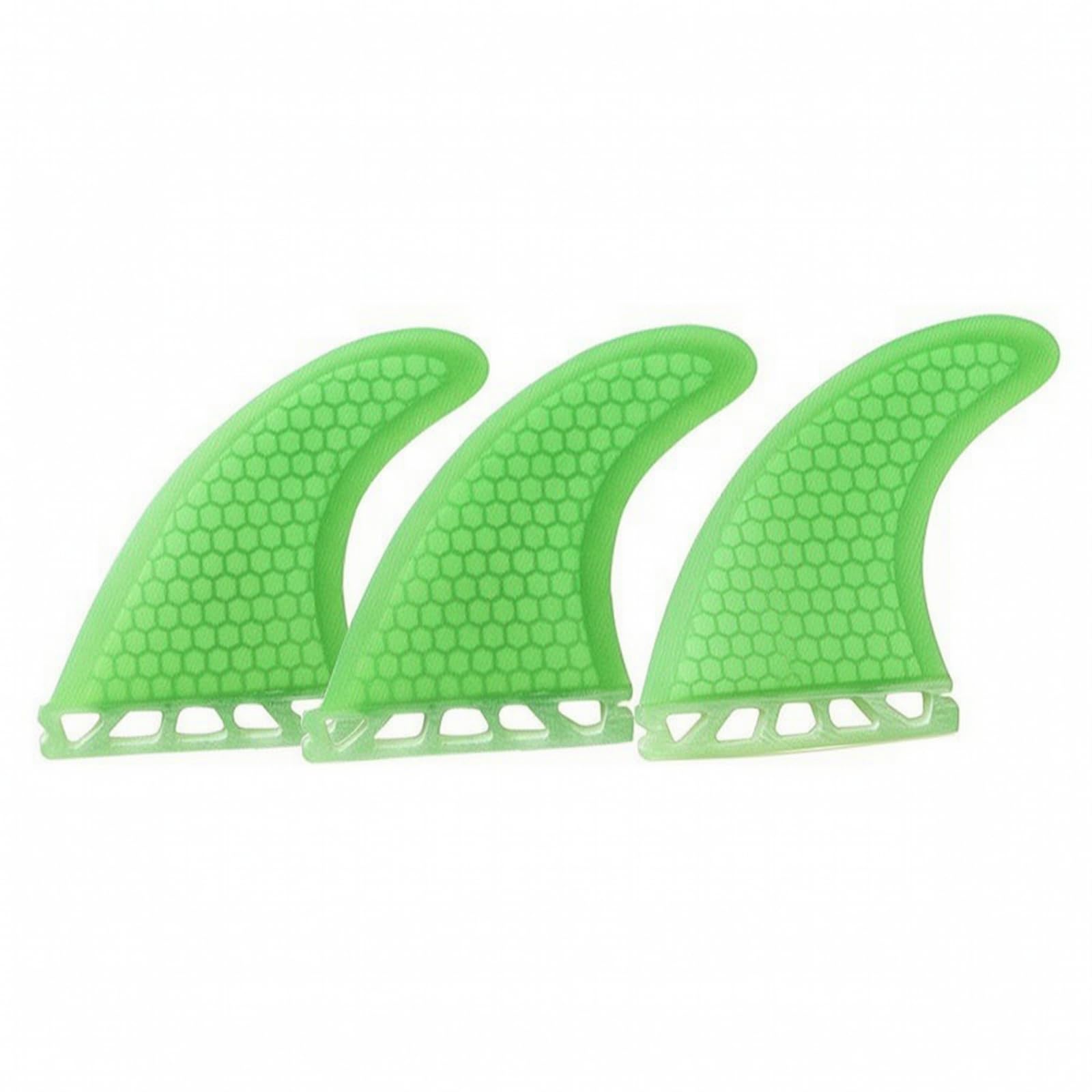 3 Pièces Aileron avec Base Single-Tab | Alvéolé, Texturé, pour Vagues