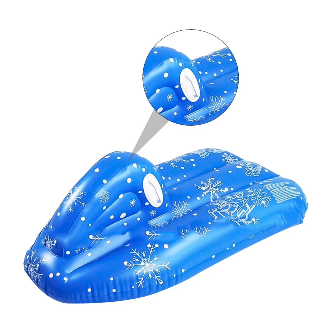 Toyvian Slitta da Neve in Pvc Slittino Leggero e Resistente Strumento per Divertimento Invernale per Ragazzo Ragazza