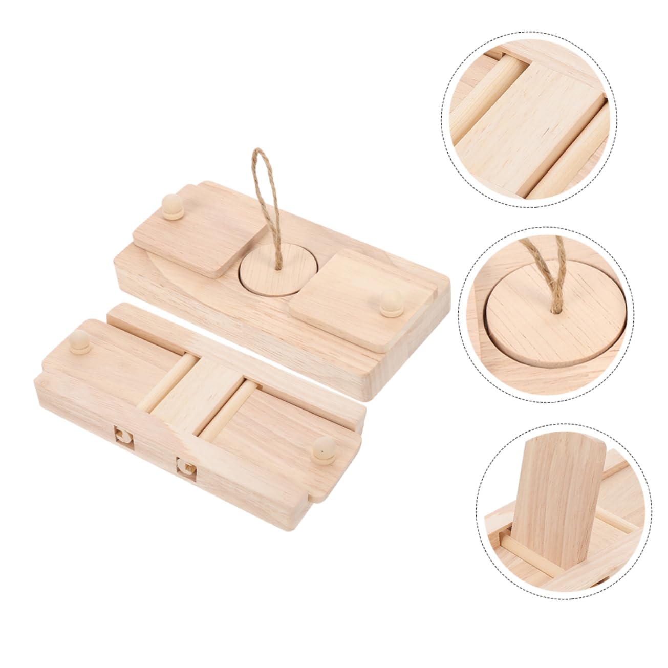 Toyvian Giocattoli per Criceti in Materiale Naturale Confezione 2 Unit per Gabbie da Roditori