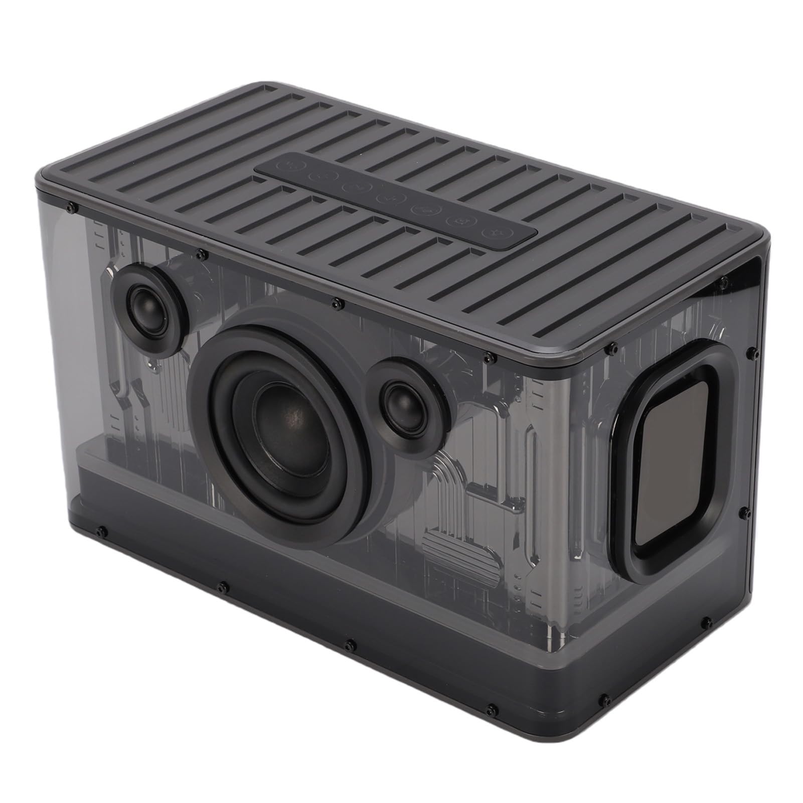 XUMIUZIY Altoparlanti per Computer da 45 W per PC, Altoparlanti Stereo da Scrivania con Luce RGB, Display Orologio a LED, Bluetooth 5.3 e Suono Surround a 360° per Feste, Riunioni e casa.