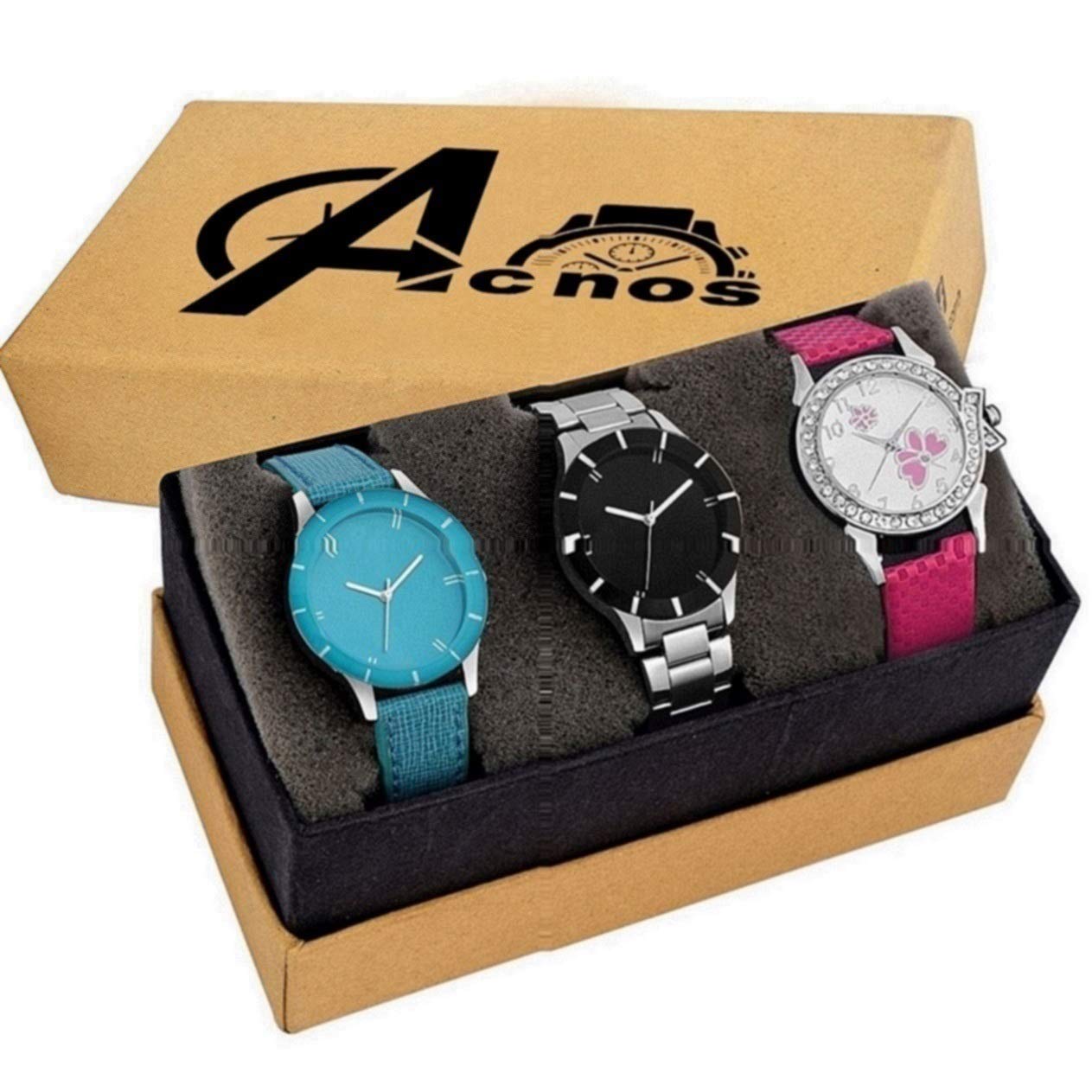Acnos® Premium Look Like Preety Analogue Multicolour Dial Womens Watch Combo - Pack of 3 (B07L4181Q3) Amazon Price History, Amazon Price Tracker