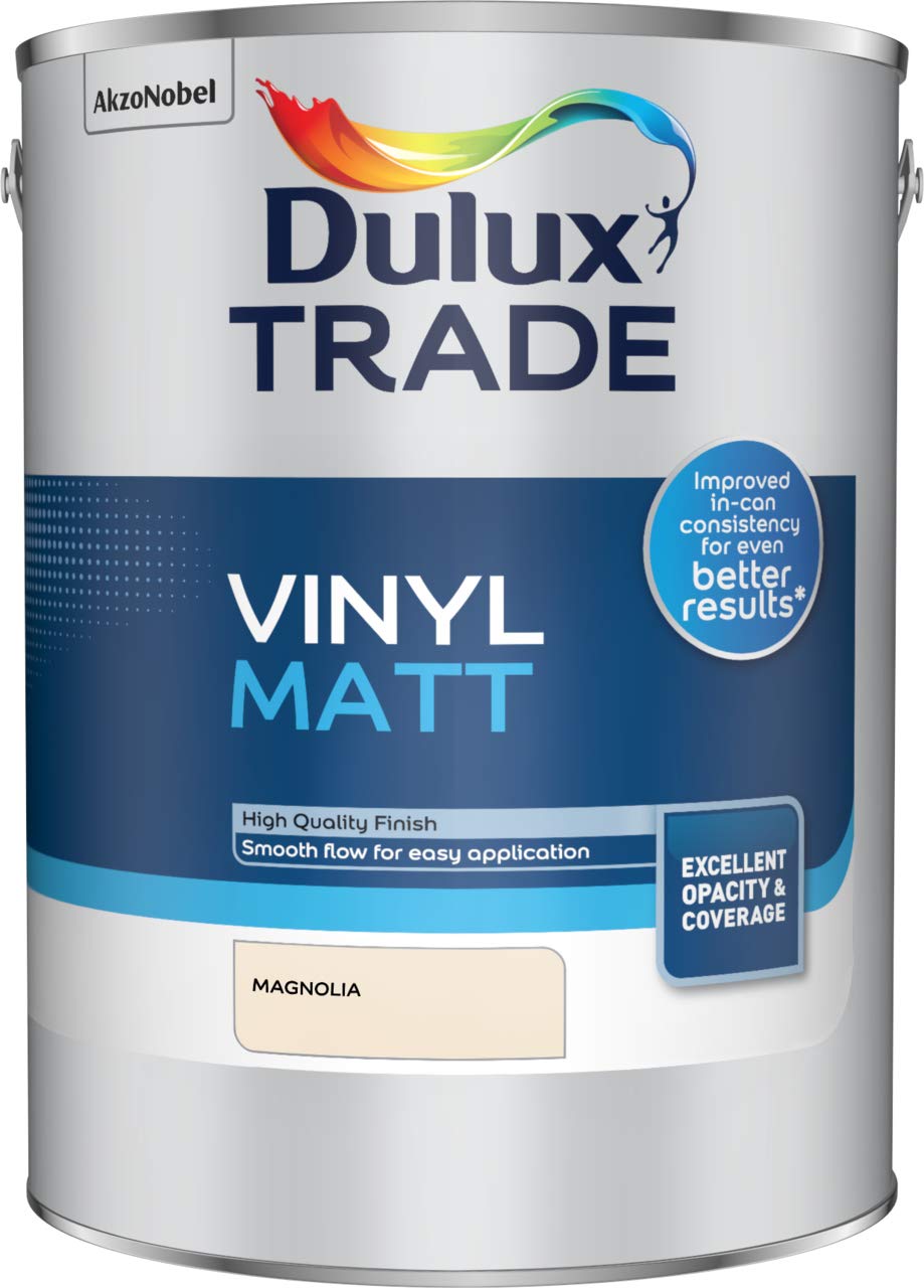 Dulux Trade Vinyl Matt Magnolia 5L, Dulux - (5091653)
