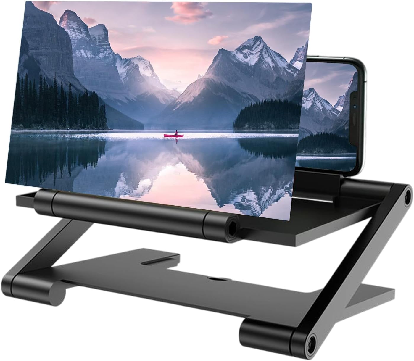 Cellphone Magnifier, Foldable Adjustable Show, Amplifier Device Accent, Cellphone Display Amplifier, Household Adults Gadget, Males Ladies System, Workplace Research Journey for Viewing with Display Magnifier