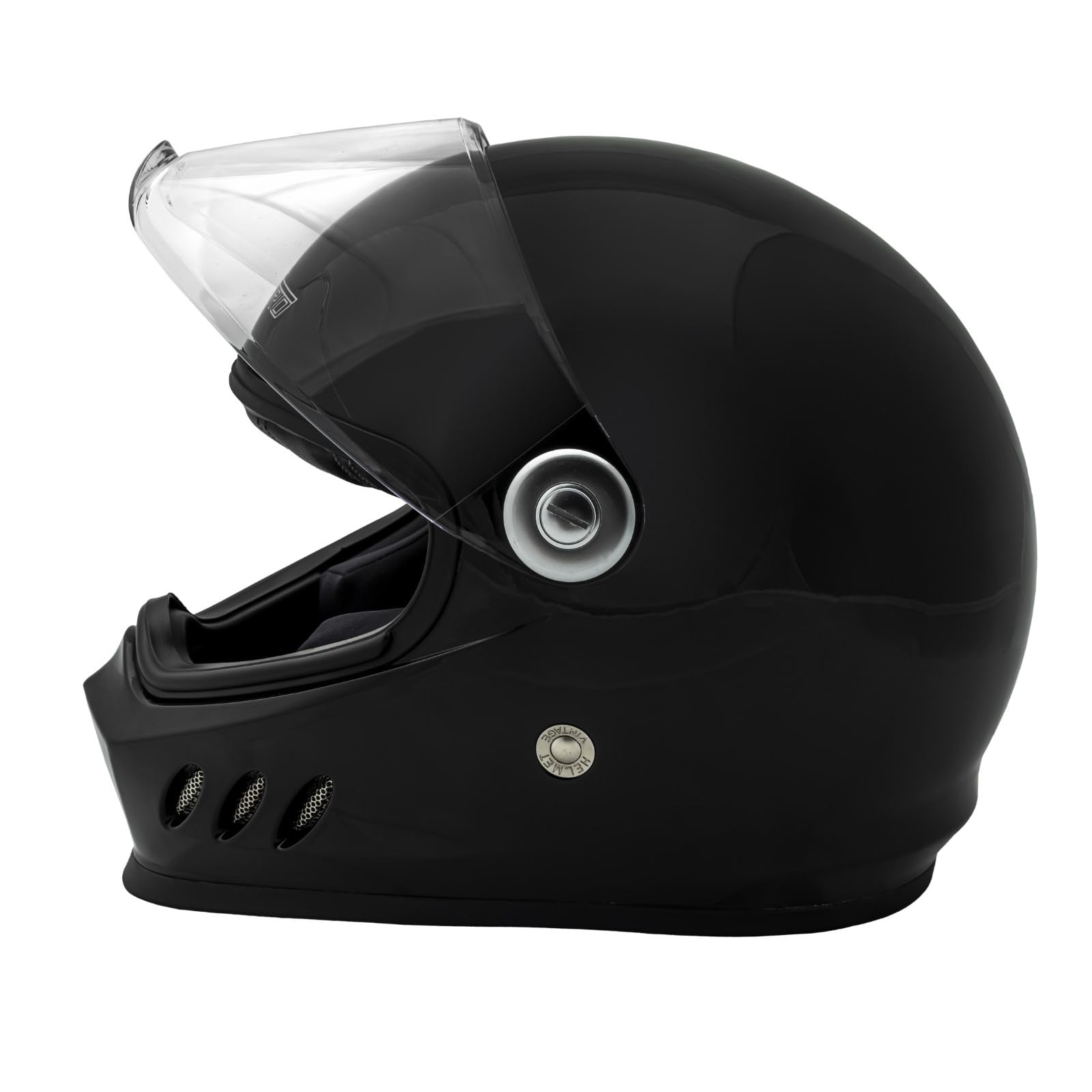 A-Pro Casco Integrale Moto Professionale Visierino Anti Graffio Touring Nero L