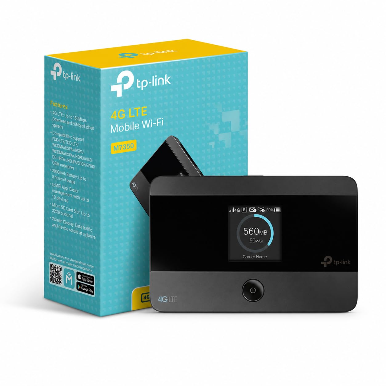 TP-Link M7350 Routeur 4G Modem 150Mbps Hotspot Batterie 2000mAh Déverrouillé