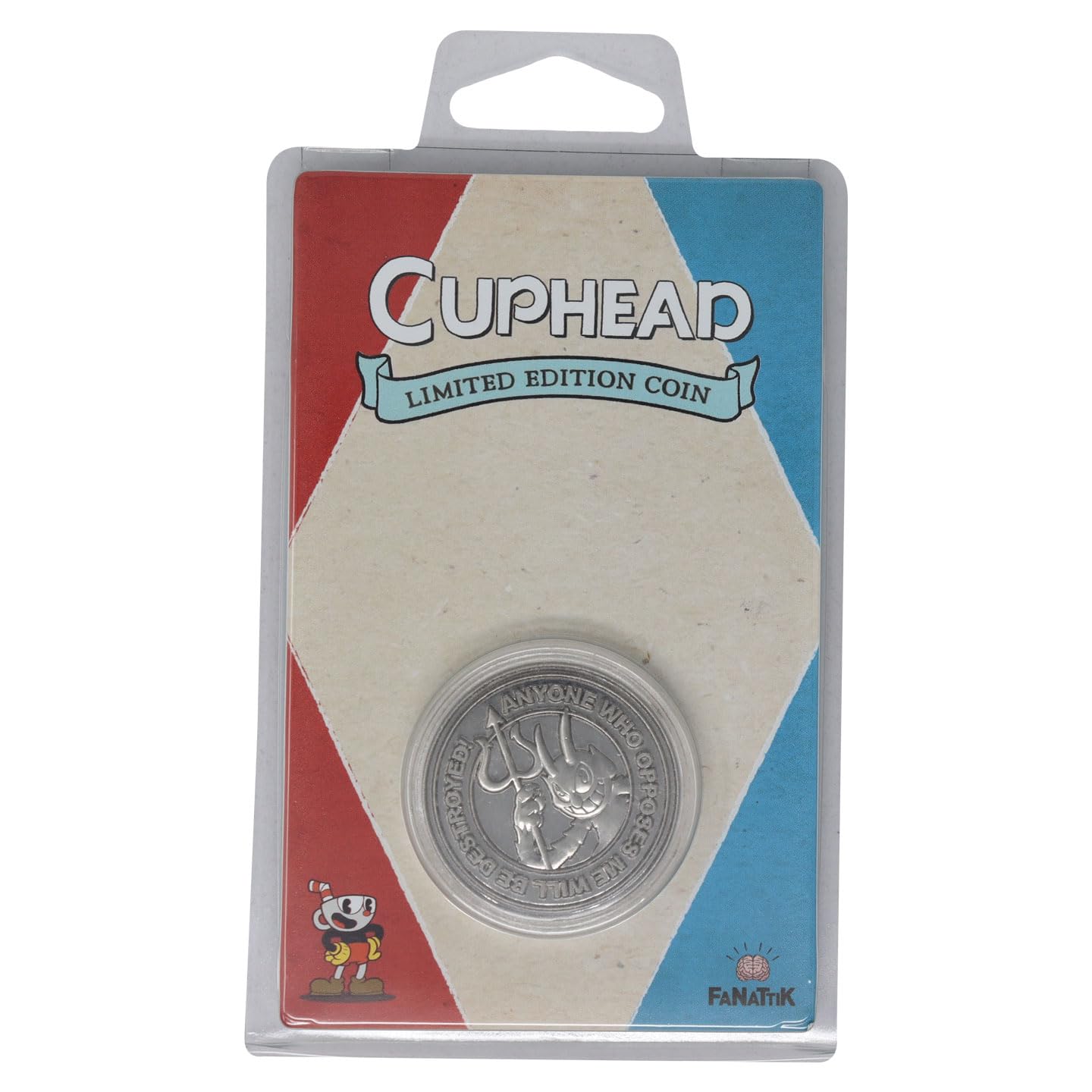 FaNaTtik Cuphead Collectable Coin The Devil, Cuphead & Mugman Limited Edition
