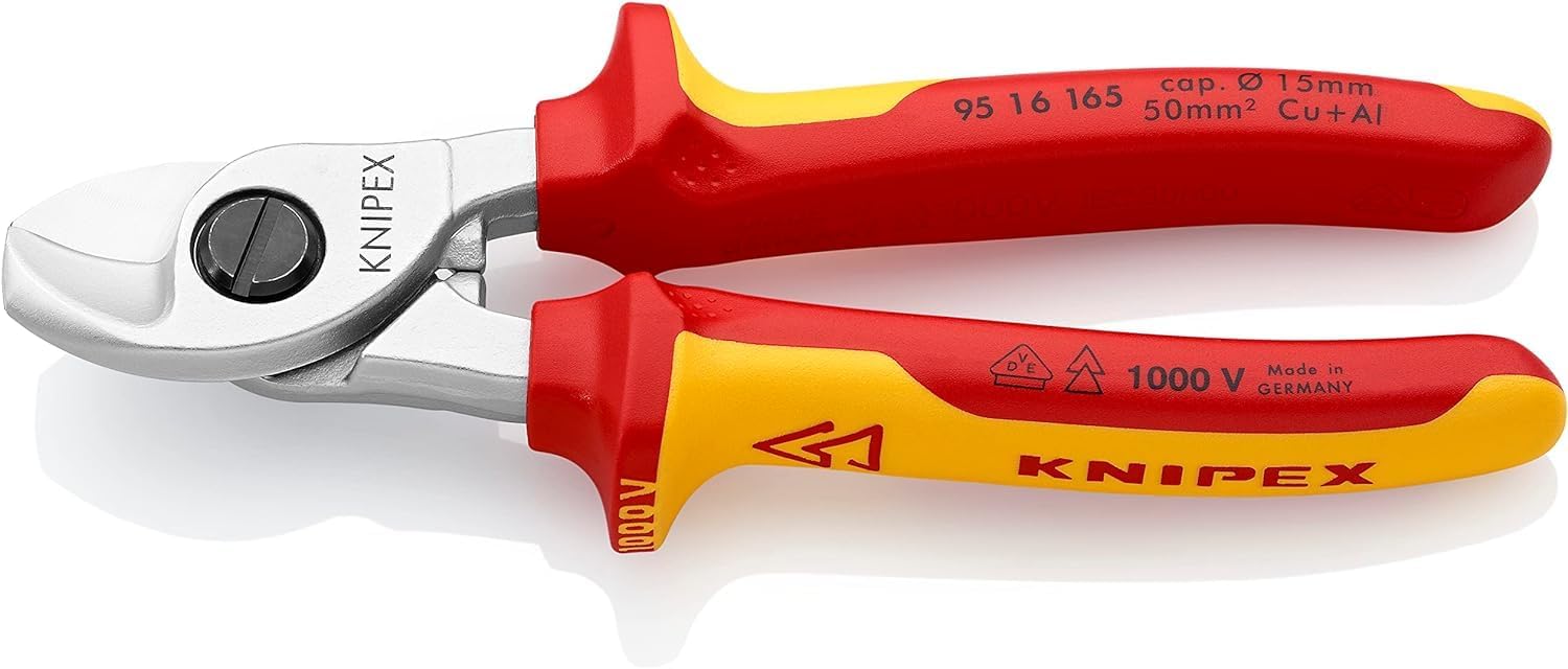 Knipex 95 16 165 Cable Shears 6,5" VDE-tested