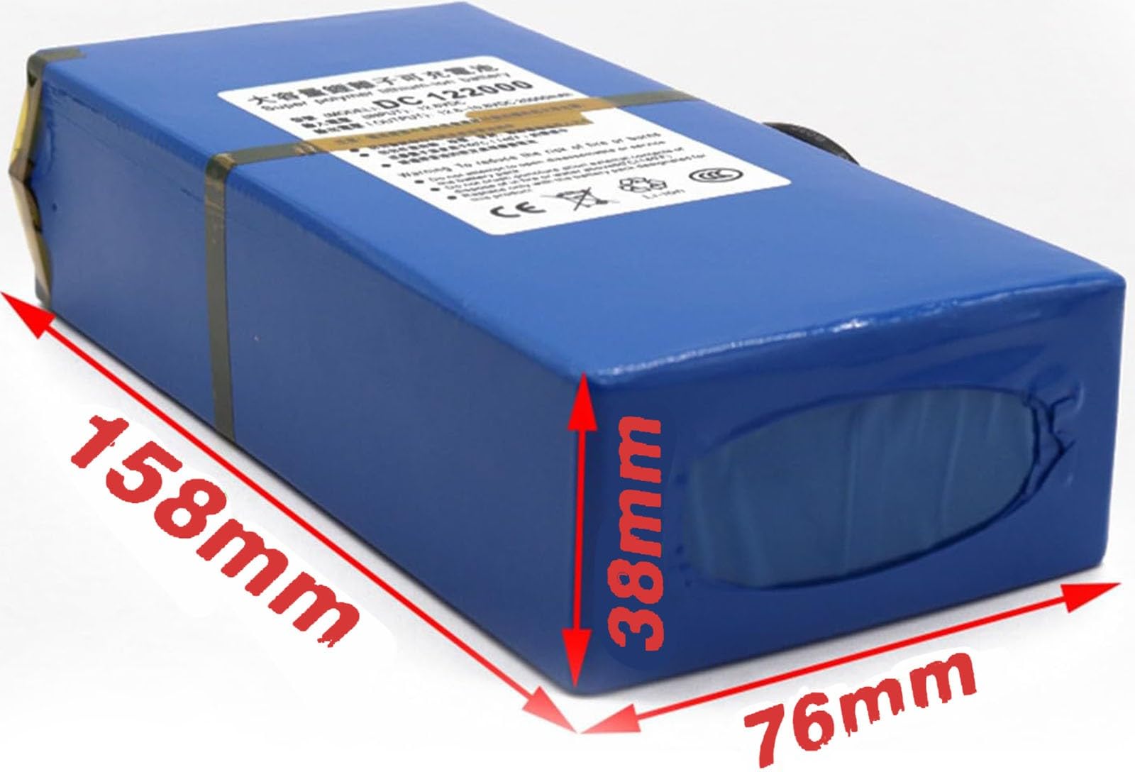 Batteries pour vélo 12V 20000mAh,Batteries vélo au Lithium 12V 20Ah pour caméras vidéosurveillance Lumineuses LED Plus Encore avec Chargeur [Classe énergétique A]