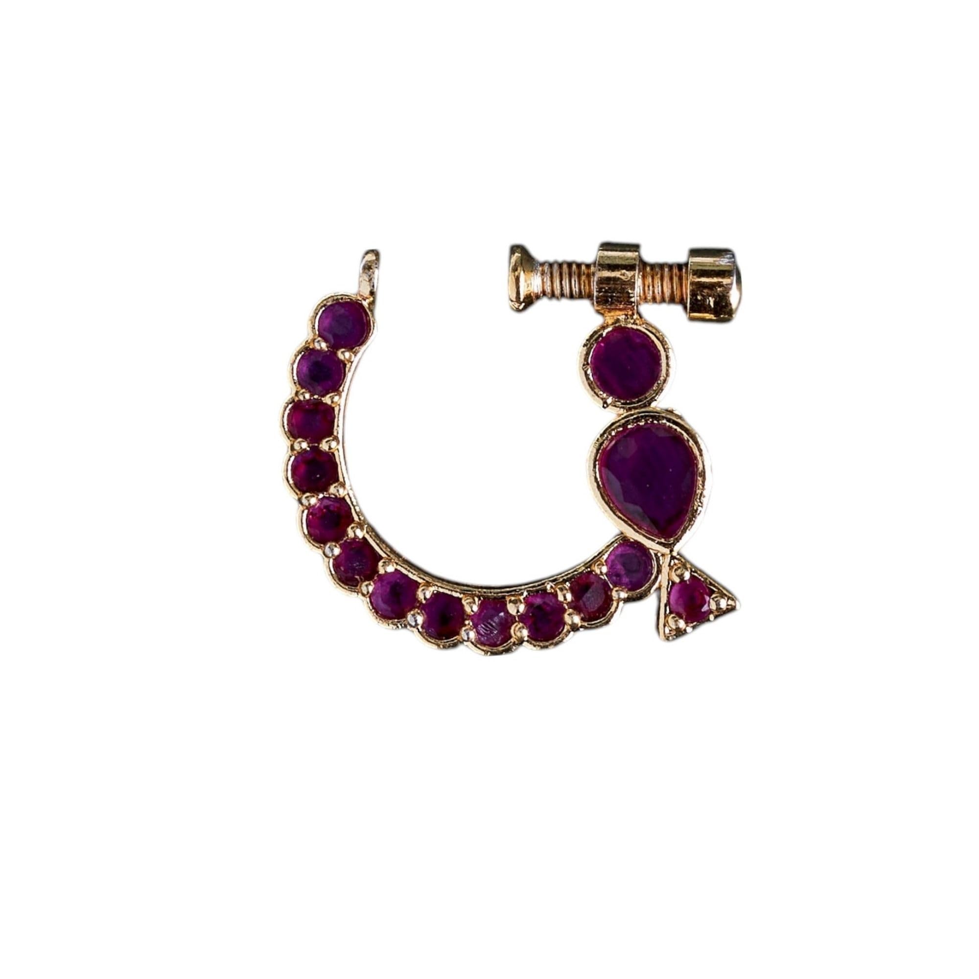 Imperial Gold Plated Screw Nose Pin-image-40