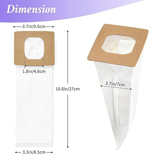 Miniatura 2 de Paquete de 10 bolsas de vacío HEPA tipo I de repuesto para Hoover Platinum Tipo I Botes de limpieza al vacío Reemplazo de parte AH10005 UH30010COM