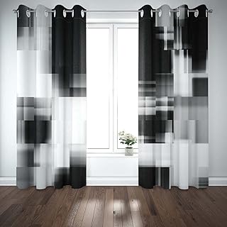 TOMWISH Patio Blackout Curtains Outdoor Blackout Curtains Art Abstract B...