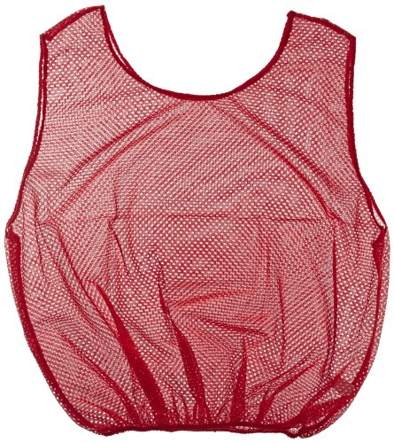 Sportime - 1328682 Mesh Scrimmage Vest - Adult Size - Red