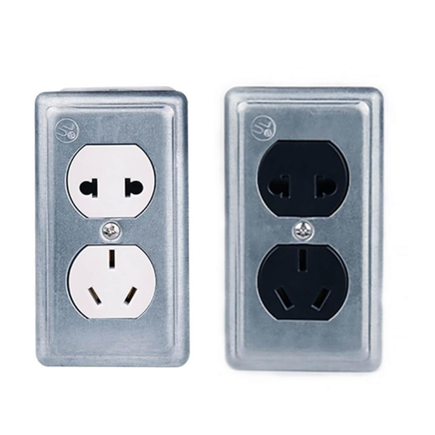12 Packs 4x2 Inch Metal Electrical Box, Single Gang Electrical Box, Ten 1/2 Inch Knockouts, Raised Ground, 13 Cu. in. Capacity, 1-7/8" Deep, Junction Box Metal, Galvanized