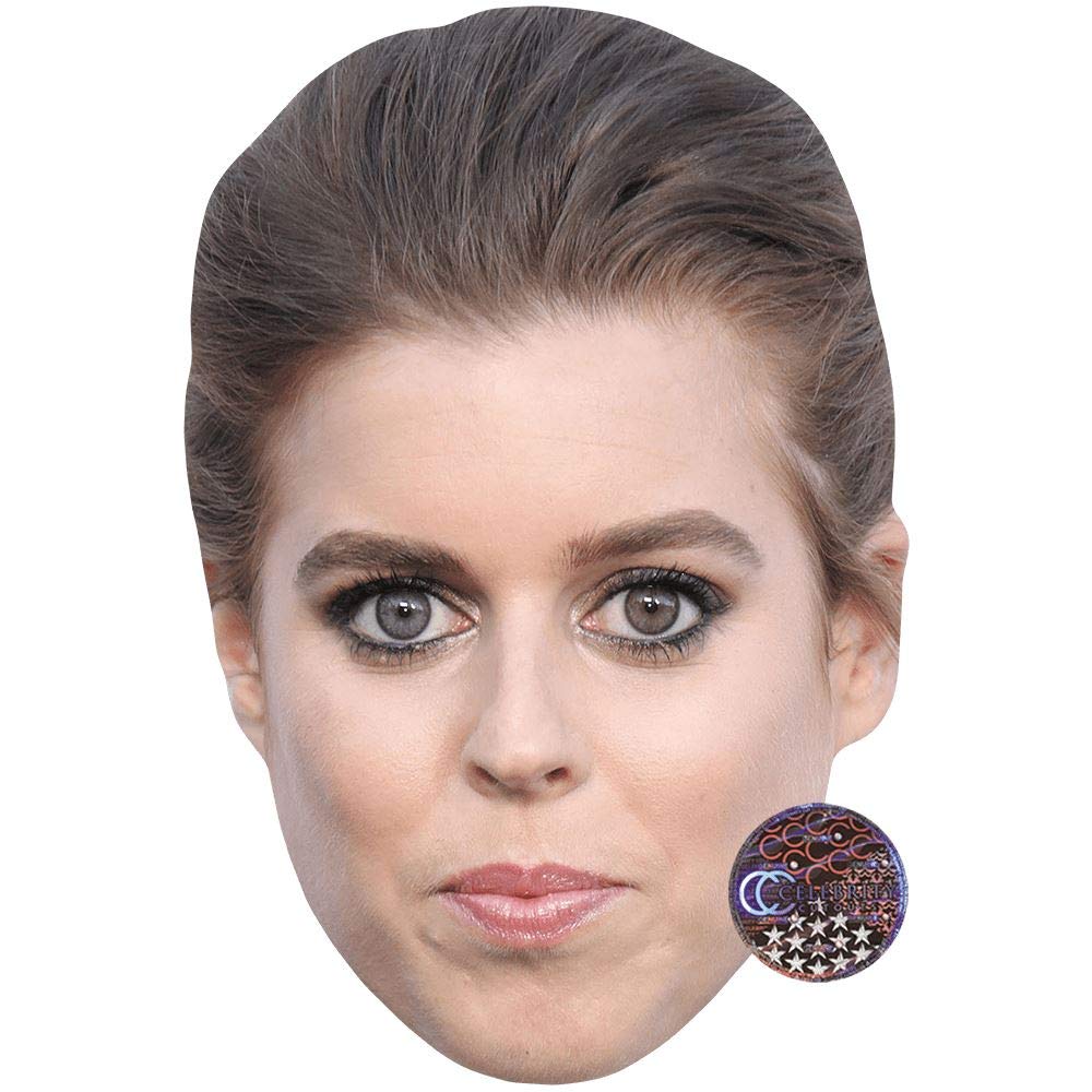 Princess Beatrice of York (Make Up) Celebrity Mask, Flat Card Face, Fancy Dress Mask