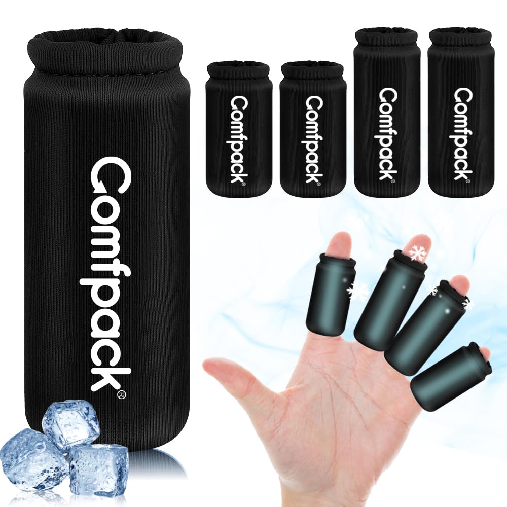 Comfpack 4PCS Finger Sleeves Gel Ice Pack