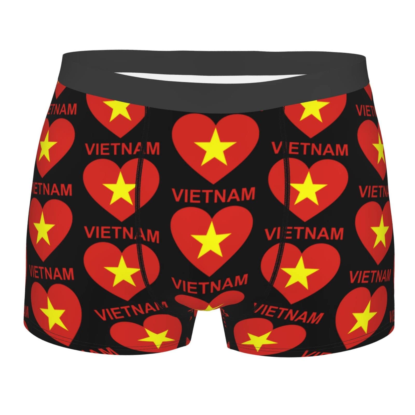 Men's Love Vietnam Boxer Briefs For Regular Breathable Underwear