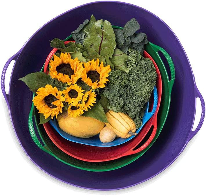 Large Purple Polyethylene Garden Harvest Tub