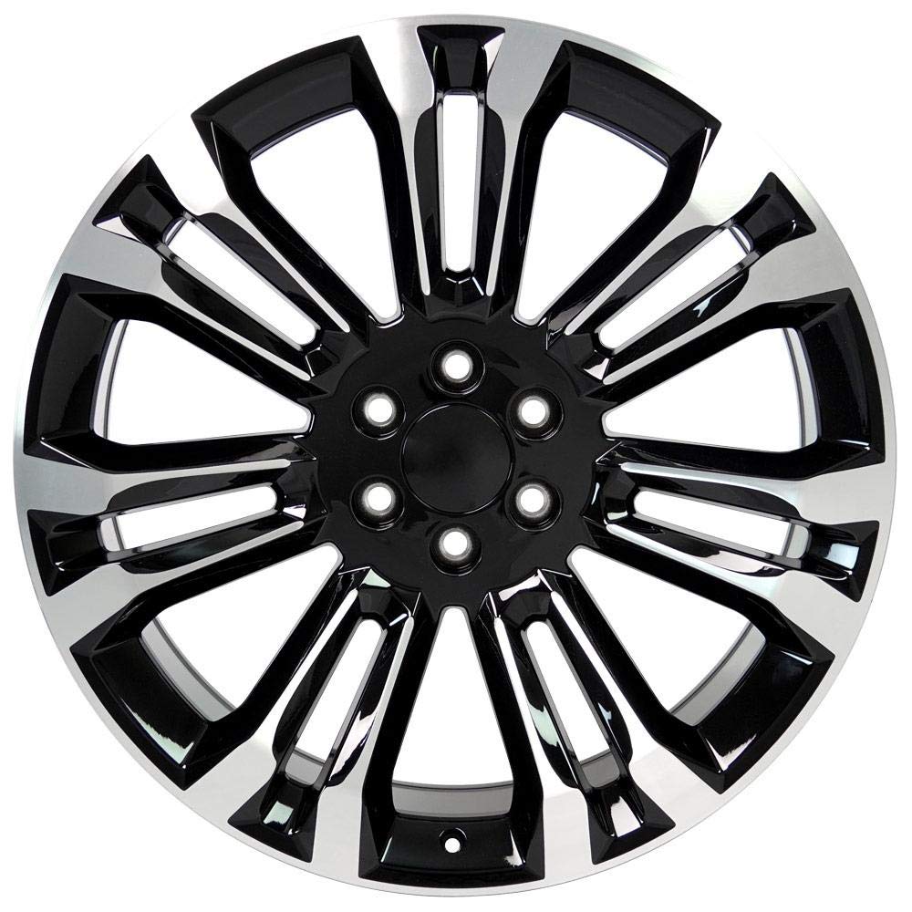 24 Inch Chevy Rims Black Rims OE Wheels CV98 24 Inch Rims And Tires