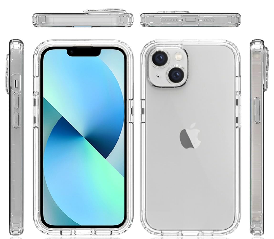 LIUKM Cover Compatibile Con IPhone 15, 360 Gradi Protezione Progettata