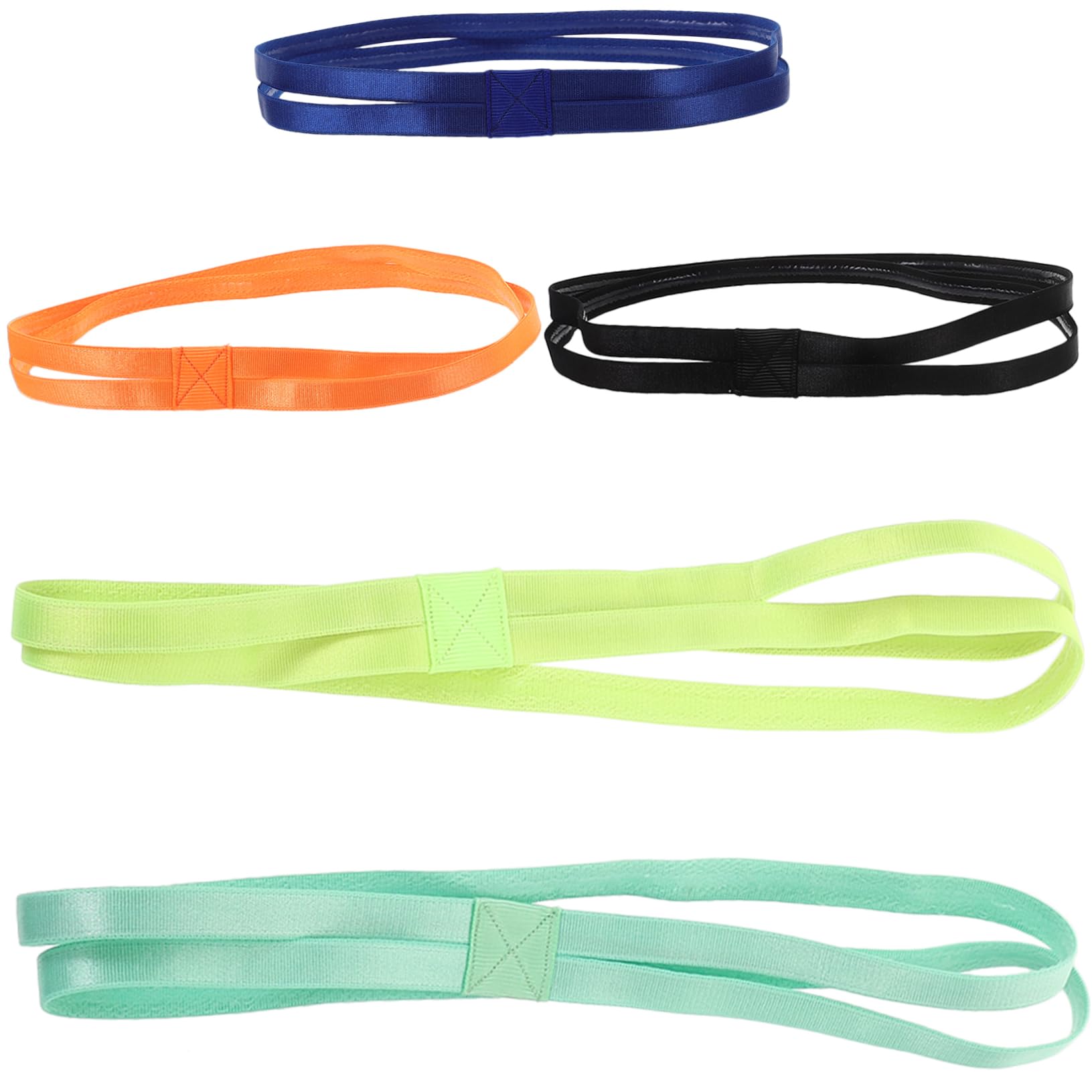 Toyvian Teiliges Elastisches Sport Stirnband Für Frauen rutschfest Atmungsaktiv Für Yoga Fitness Und Outdoor Aktivitäten Stilvolle Designs Fluoreszierend