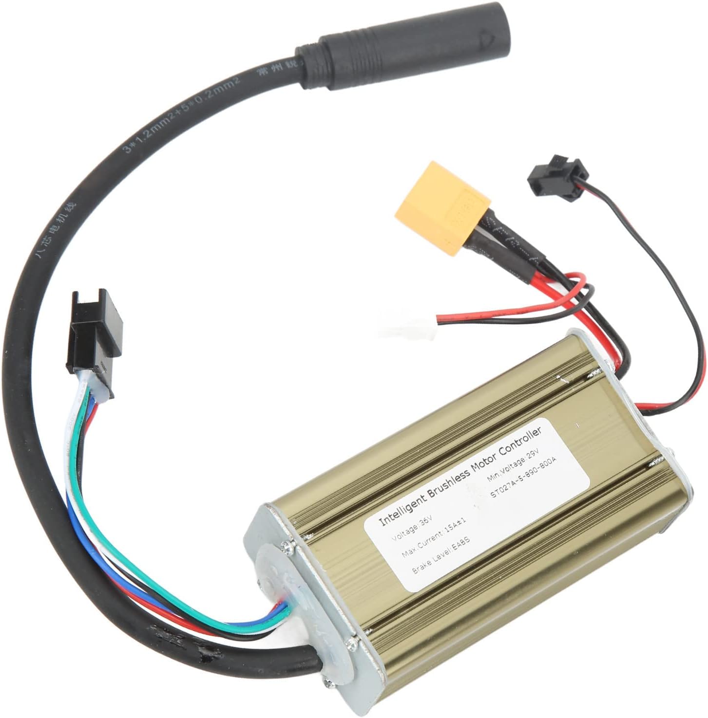 36V Electric Scooter Controller Aluminum Alloy Heat Dissipation Quiet Efficient Smart Brushless Motor Controller for S Series Scooters