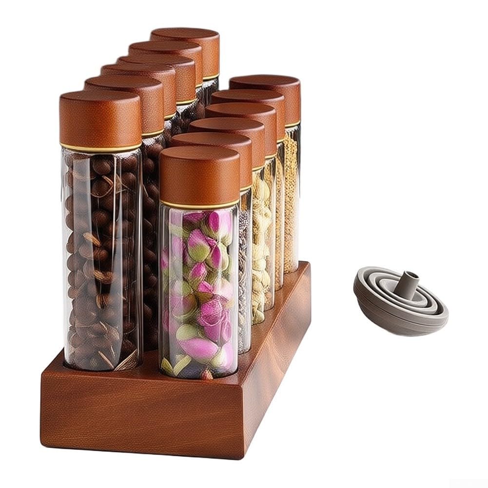 Borosilikatglas Vorratsdose 2oz für Espresso Bohnen Airtight(12pcs)