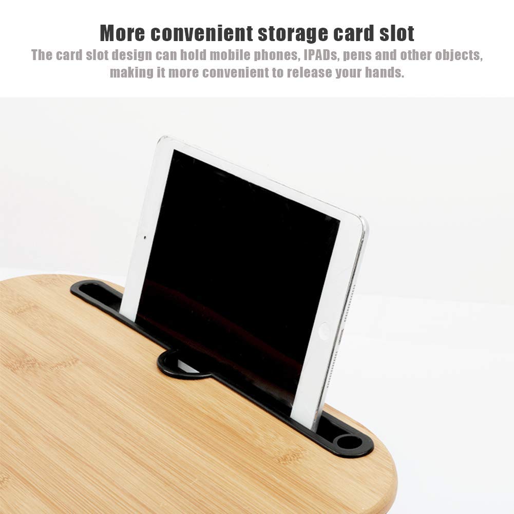 Lap Desk Pour Ordinateur Portable Et Tablette, Coussin Pillow & Bois Plate-Forme, Livre Support/Sleeping Pillow/Laptop Stand, Avec Bandes Anti-Glissement Et Emplacement De Stockage,B 550X350MM