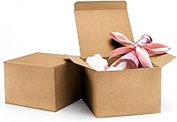 Vista 8 de ValBox Cajas de regalo de 9 x 4.5 x 4.5 pulgadas, paquete de 12 cajas de papel reciclado marrón de papel kraft para fiestas, bodas, Acción