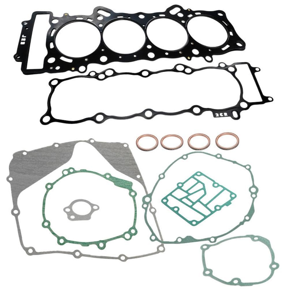 Motorcycle Cylinder Head Crankcase Engine Cover Gasket Kit Set Compatible with R1 YZFR1 YZF-R1 2020-2024(Cylinder Gasket)