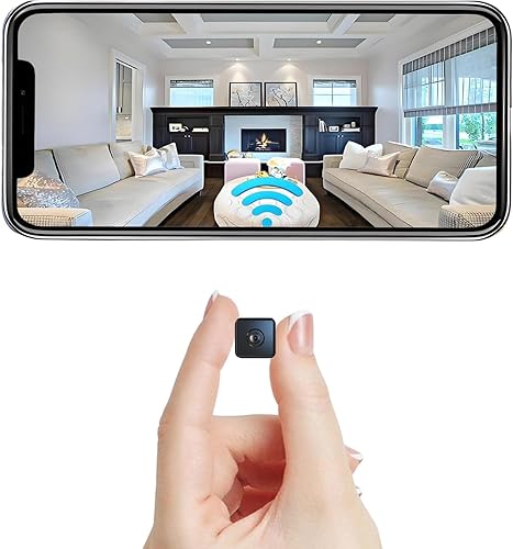 Mini cámara de seguridad inalámbrica para el hogar, cámara HD para interiores, pequeña cámara inteligente WiFi House Cámaras portátiles Tiny House