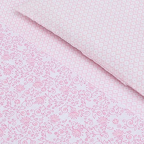 Jogo De Berço Compose 03 Peças, Papi Textil, Rosa, Americano