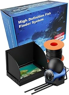 Fischfinder mit 4,3 Zoll HD Bildschirm, 220° Weitwinkel Unterwasserkamerasystem, IP68 für Eisfischen, Tiefsee, See und Fluss, Tragbarer Sonar Locator