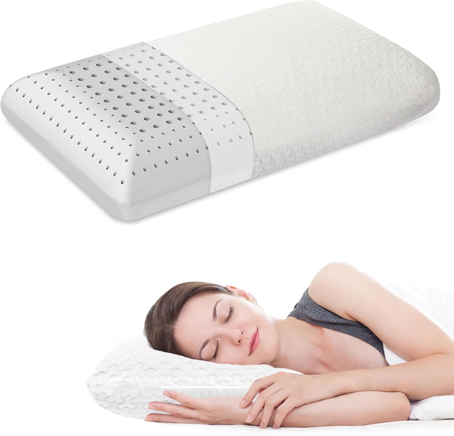 BDTFO Classic High Density Memory Foam Pillow Orthopedic Support For
