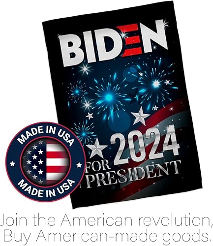 Miniatura 5 de Bandera de Biden Harris con bandera de la casa del presidente de la bandera patriótica, partido de té republicano demócrata de Estados Unidos,