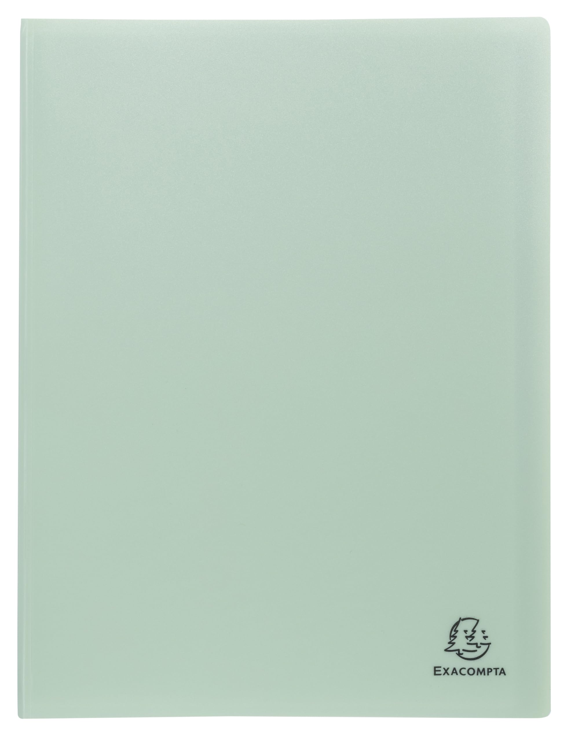 Exacompta - Ref. 88539E – Karton mit 12 Sichtmappen Autentik – 50 genarbte Hüllen – 100 Seiten – für A4 – Maße: 24 x 32 cm – Deckel aus flexiblem recyceltem Polypropylen – 3 verschiedene Farben
