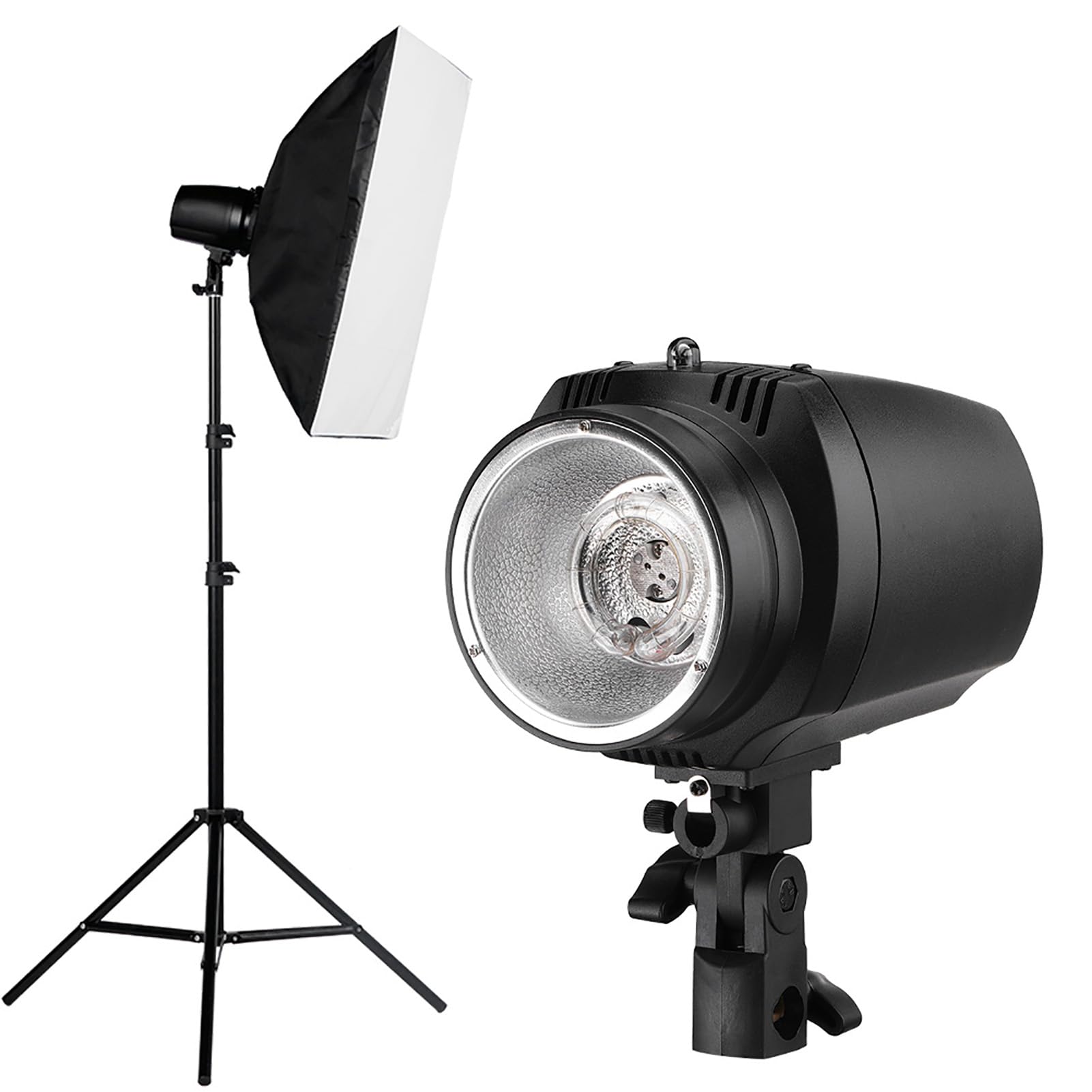 NiceFoto GY180 80 W 5 500 K GN38 Lampe Stroboscopique pour Studio De Photographie éclairage Compact avec Design élég Haute Puissance Lumineuse Température De Couleur Ajustable pour des Résultats nel