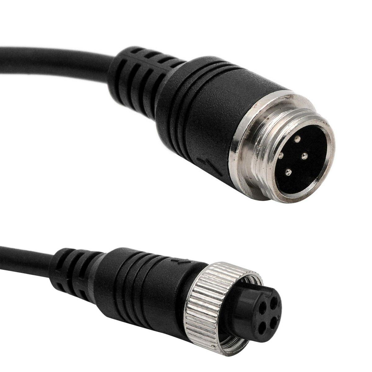MACHSWON Cable de extensión para cámara de marcha atrás con 4 pines, para todos los sistemas de retroceso y cámaras para cable de extensión de 15 m