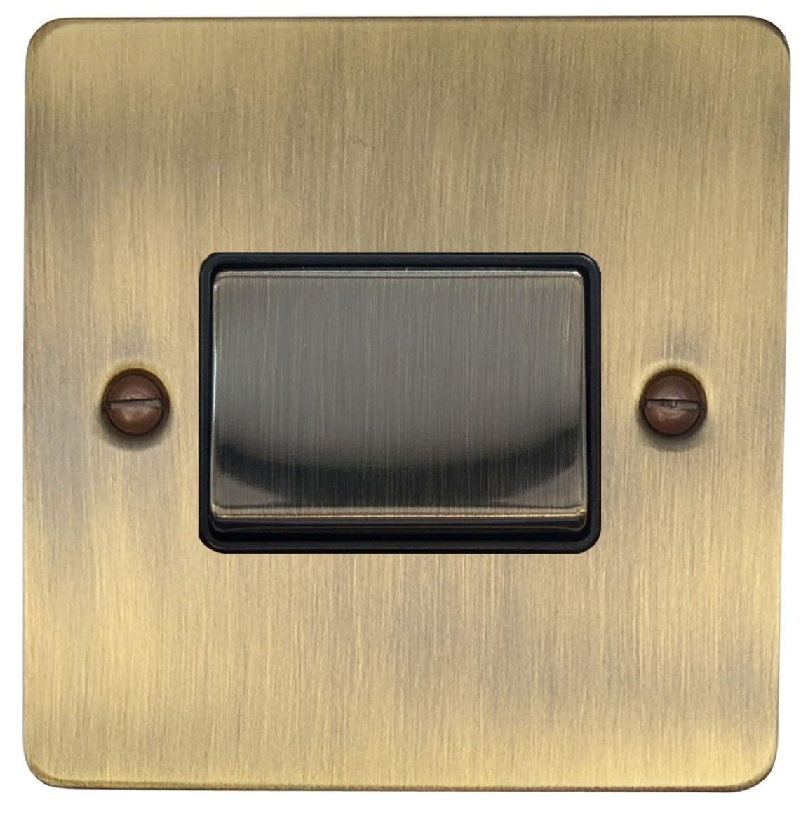 G&H Brassware Bronze G&H Fab369 Flat Plate Antique 1 Gang Triple Pole 10A Fan Isolator Switch