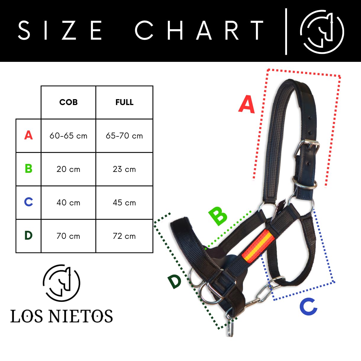 Cabezada cuadra nylon extra Los Nietos Dressage | Talla FULL | Color Verde | Equipamiento para el caballo | Producto de Guarnicionería | Tradición artesana | Los Nietos — view 5