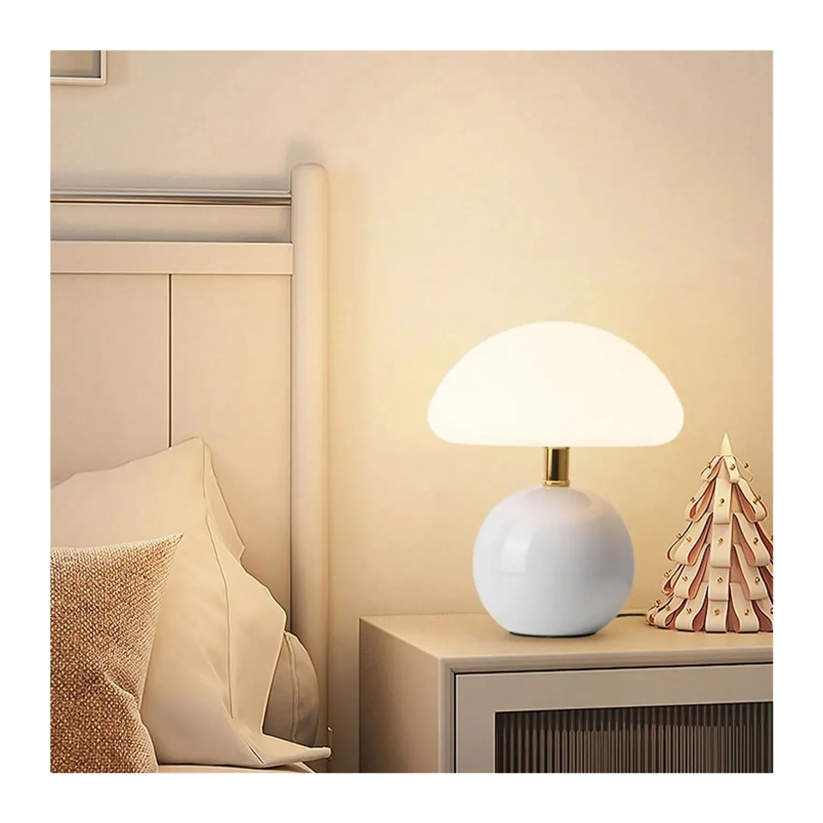 Lampa stołowa grzybkowa 5 kolorów Różowy Żółty Czerwony Biały Zielony Lampka nocna Lampka nocna (różowa)