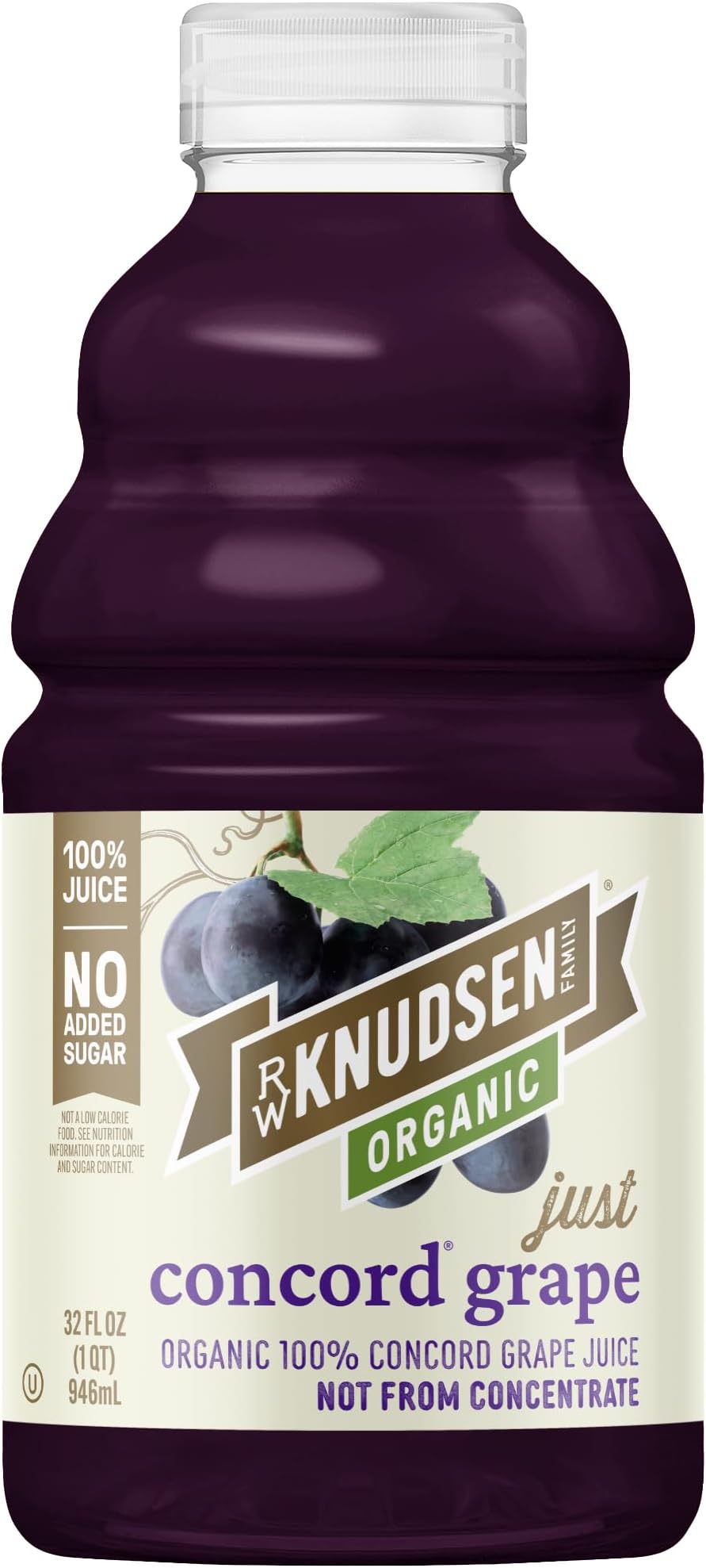 R.W. Knudsen Organic Just Concord Grape Juice, 32 fl oz (Pack of 1)