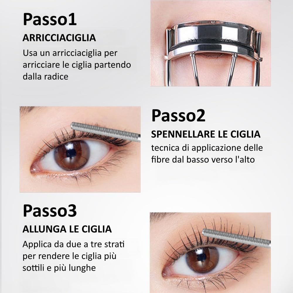 Alvionna Velveteye -IL Mascara per Ciglia Mature,Volume‑Lunghezza Ciglia