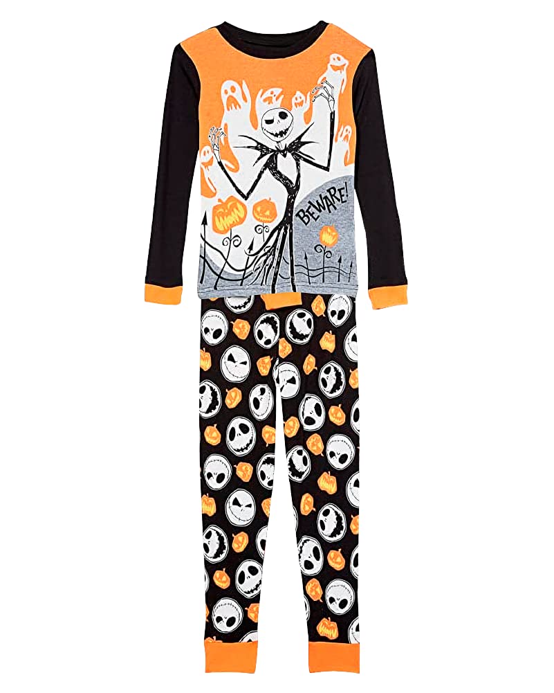 Disney unisex-child 2-piece Snug-fit Cotton Holiday Pajama Set, Soft & Cute for Kids Beware Jack 4