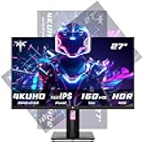 27 Inch 4K Gaming Monitor, UHD 160Hz/144Hz 1ms Fast IPS Monitor, Freesync/G-Sync, HDR400, 132% sRGB, HDMI DisplayPort, VESA, Tilt/Height/Pivot Adjustable, H27P22S