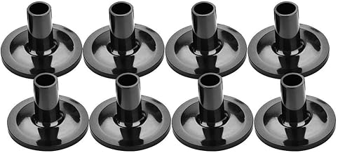 8Pcs Plastic Cymbal Sleeves, Black Drum Long Cymbal Sleeves Musical Instruments Accessory