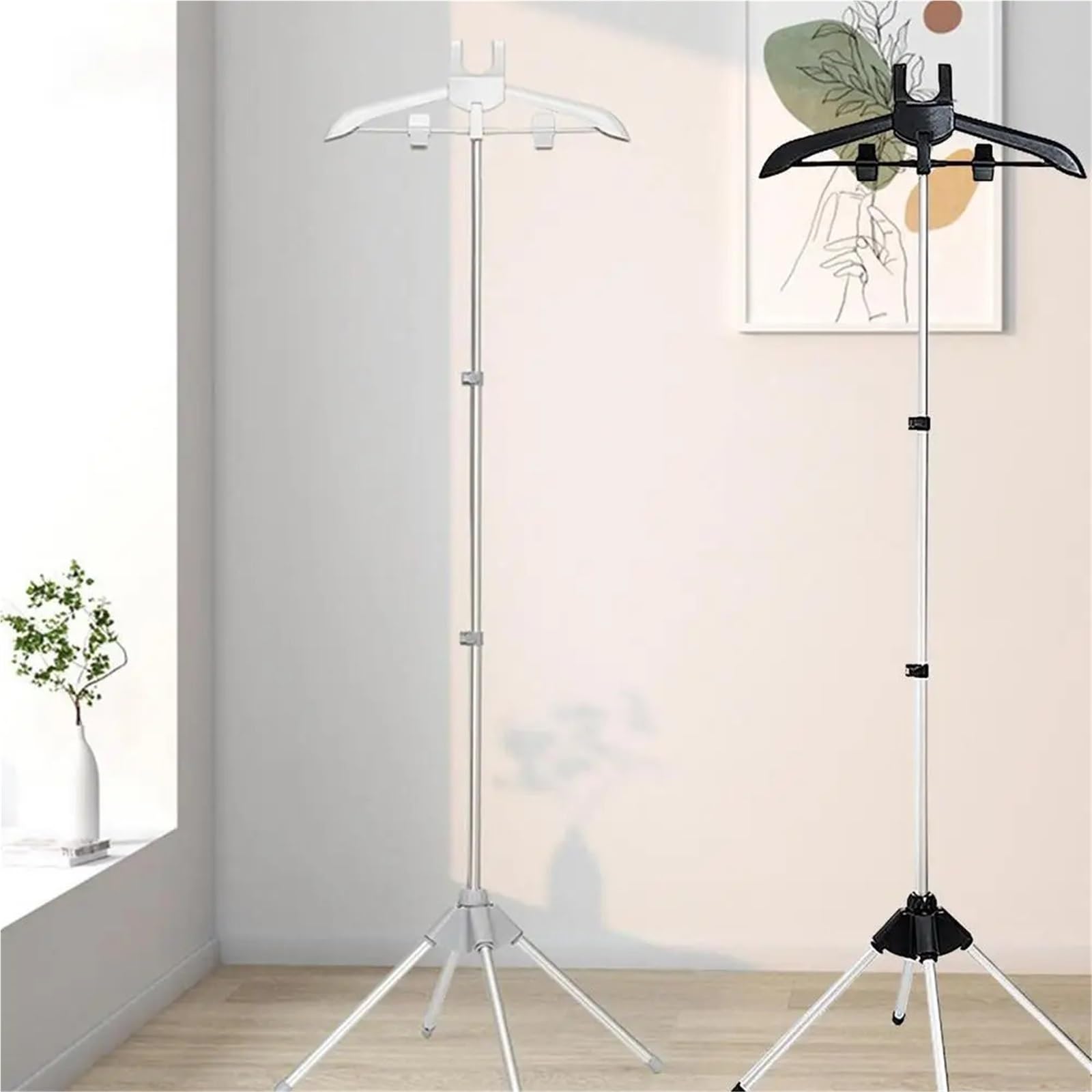 Supporto for ASSE da Stiro Ferro Appendiabiti Portatile Porta Abiti Pieghevole for Vestiti per Lavanderia | Gray