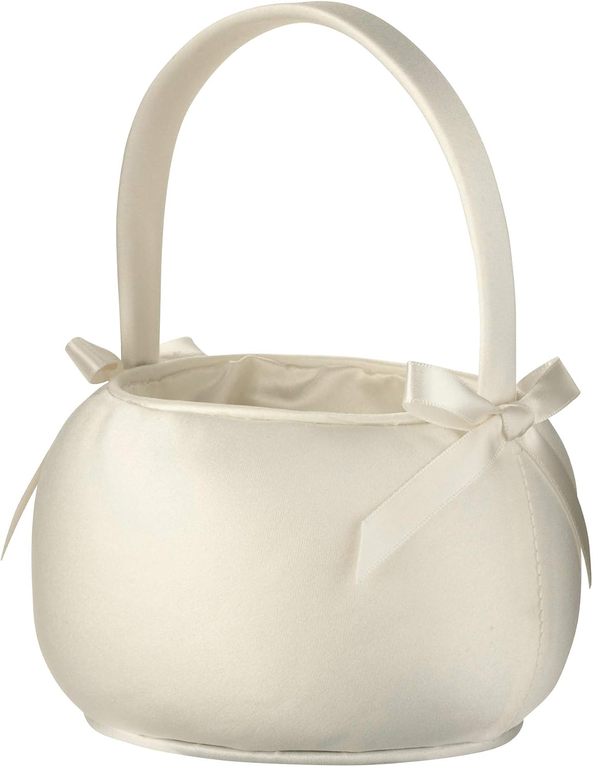 Lillian Rose Petite Ivory Satin Flower Girl Basket (FB406 I)