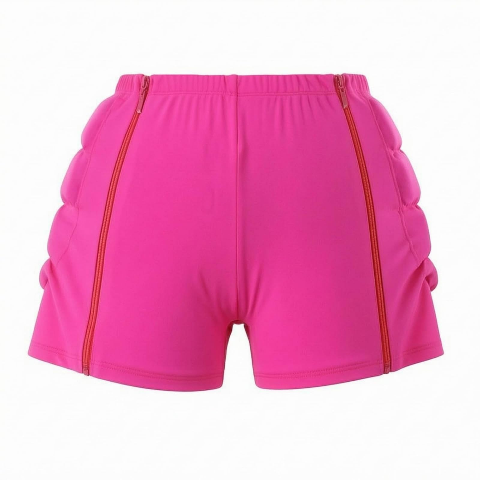 Shorts Protectores Patinaje Cremallera Frontal Shorts Acolchados Cadera Costuras Visibles Ropa Interior Protectora