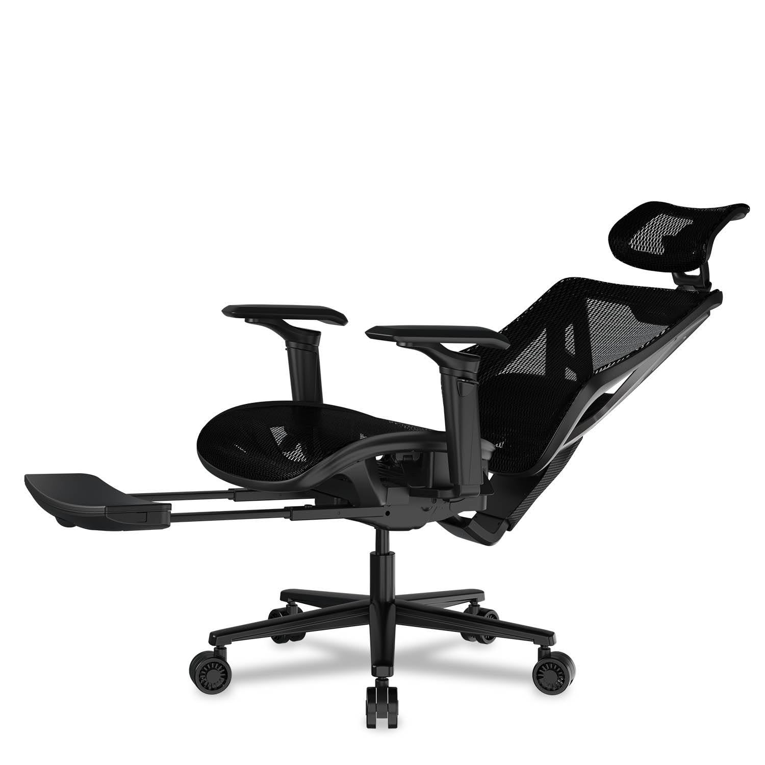 COUGAR Speeder Silla de juego ergonómica: tejido de malla de chenilla de, reposabrazos hiperrotación 3D, reposacabezas ajustable, respaldo ajustable, soporte lumbar, reposapiés