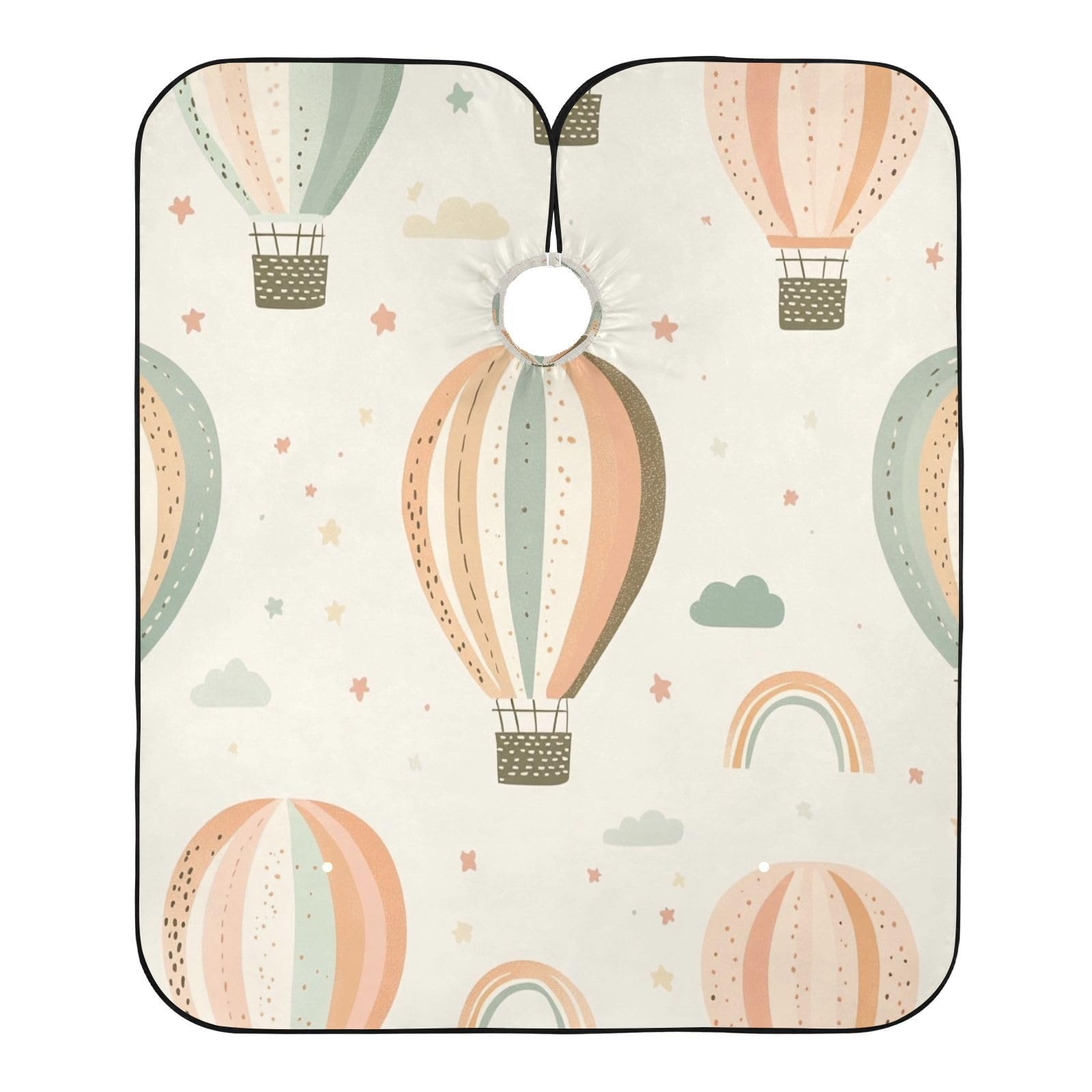 Kigai Hot Air Balloon Hair Cutting Cape for Men & Women Waterproof Barber Cape Professional Hairdressing Salon Styling Apron with Adjustable Closure Snap